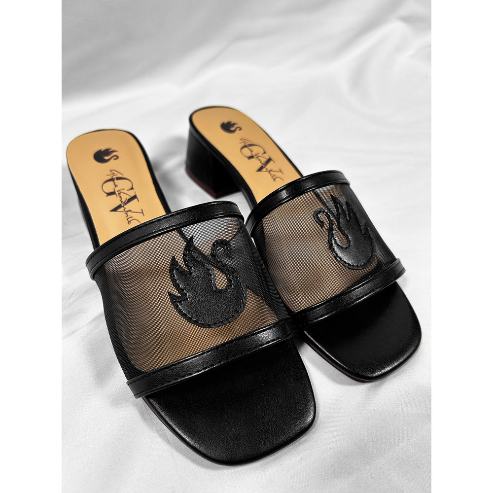 Gloria Vanderbilt Viviana Sheer Mules -Y2K